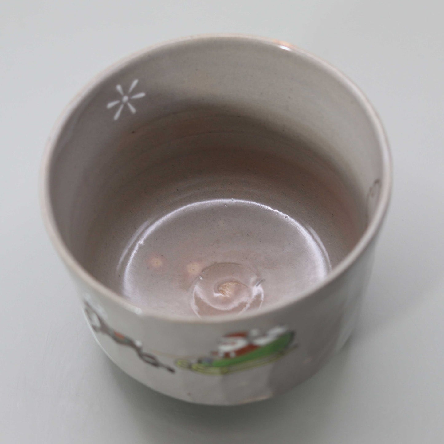 Christmas tea bowl by Kenzan, by Kosai Miyagawa