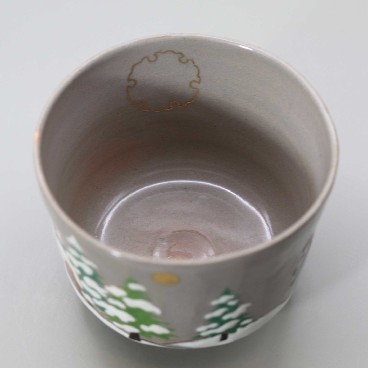 Christmas tea bowl by Kenzan, by Kosai Miyagawa