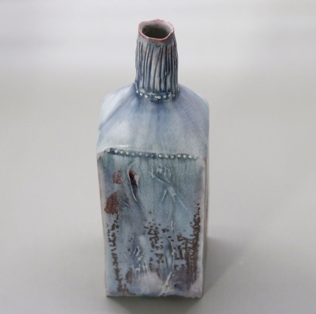辰砂一輪挿 藤平伸