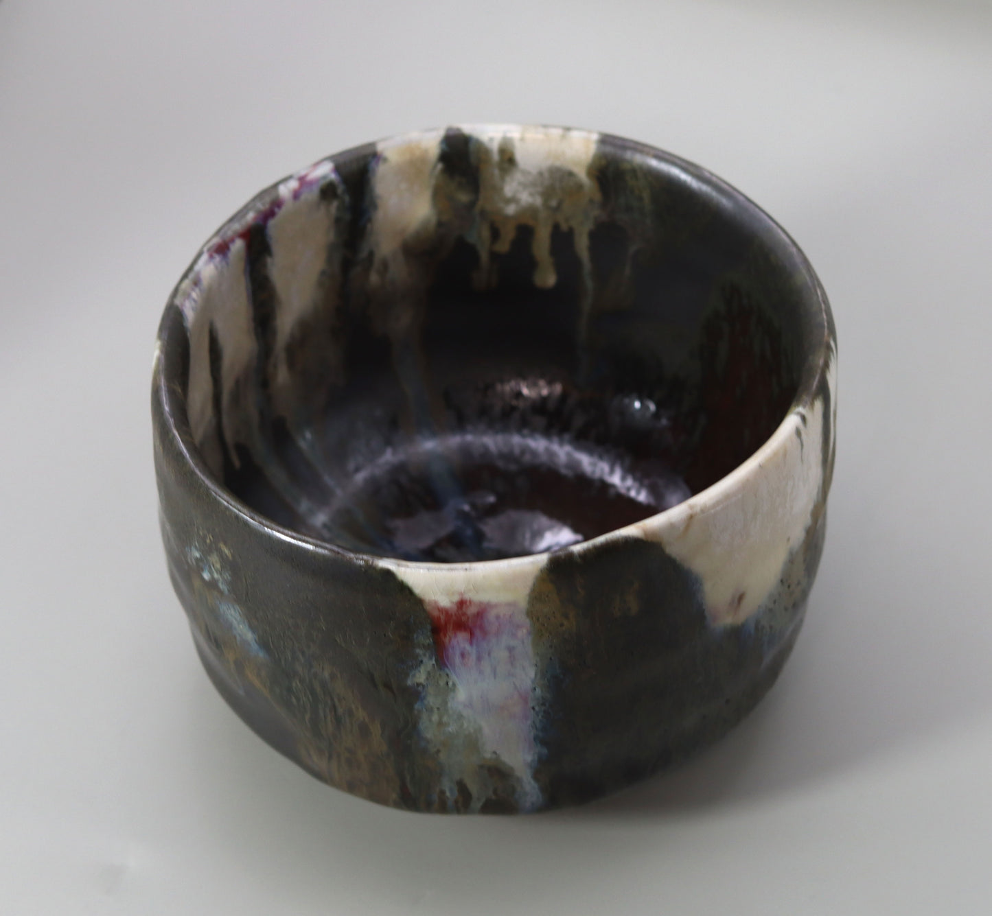 丹波灰釉茶盌 市野秀作