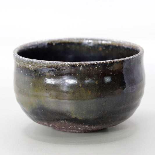 薬師寺東塔基壇土 鉄釉茶碗 尾西楽斎