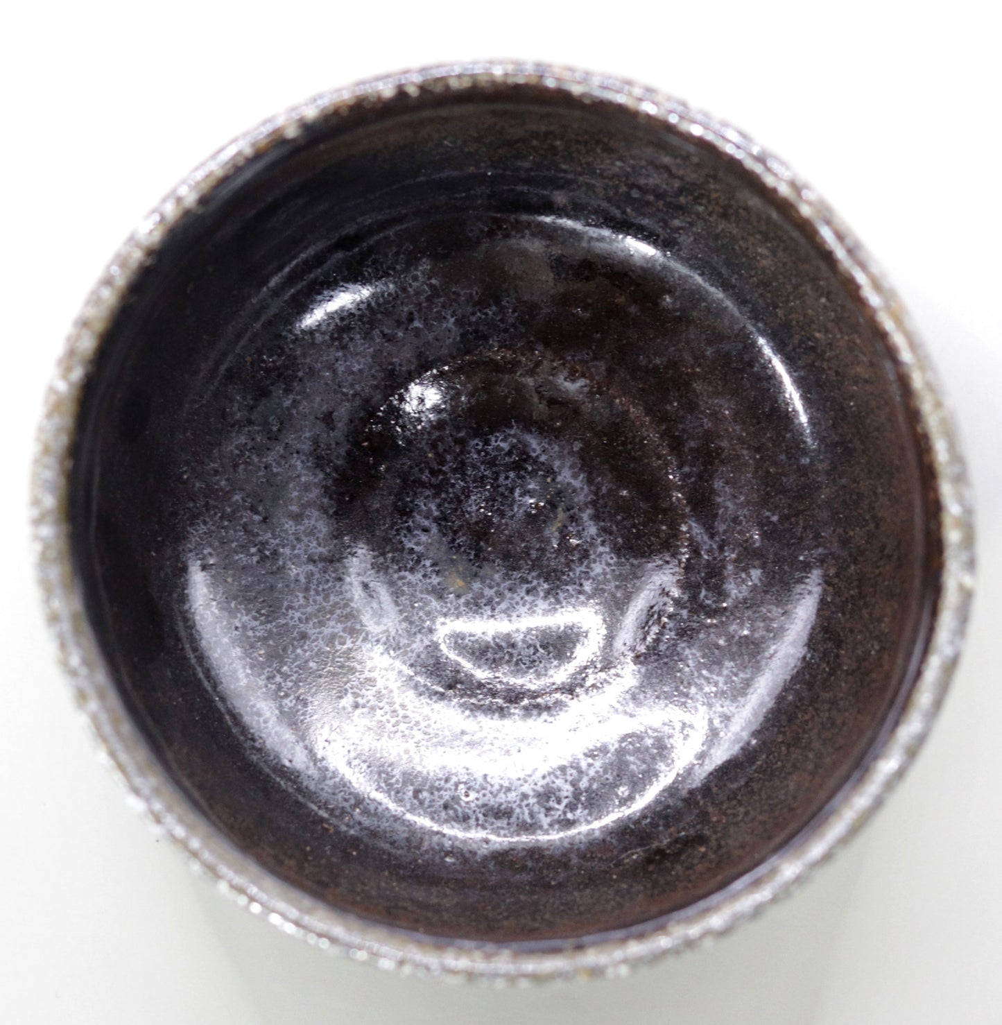 薬師寺東塔基壇土 鉄釉茶碗 尾西楽斎