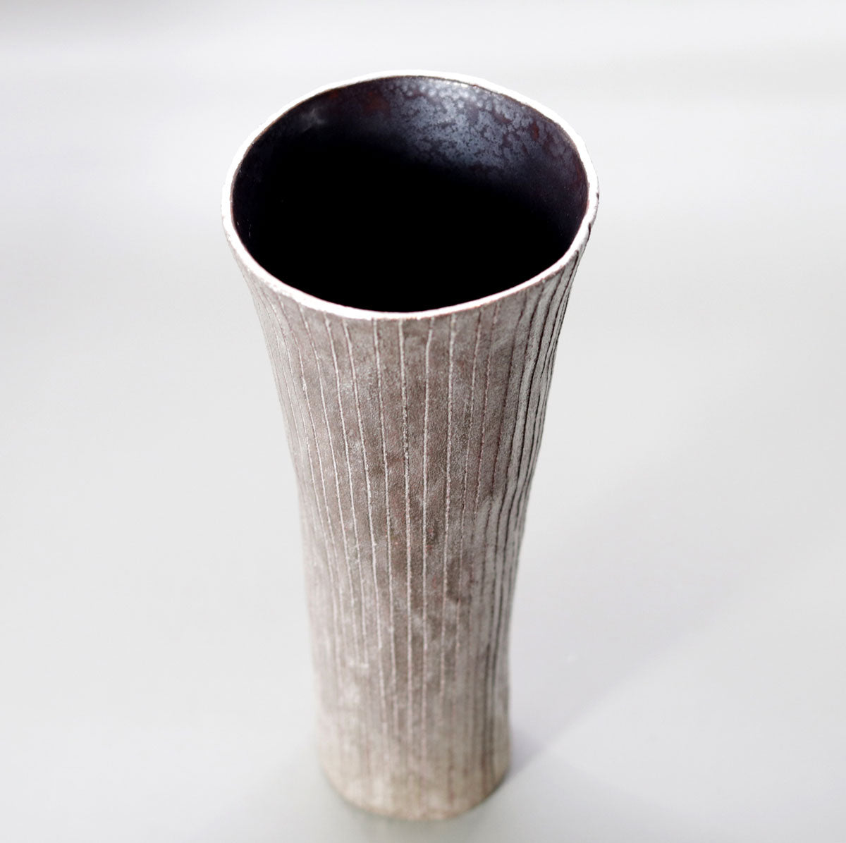 Silver trumpet-shaped vase Fujihira NEI