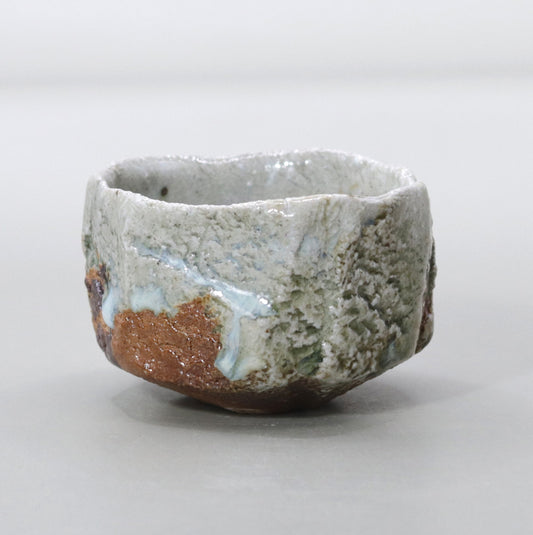 Ash-glazed sake cup by Masashi Nishibata