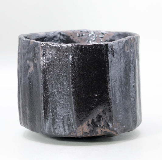 Honami Koetsu black matcha tea bowl by Yanashita Hideki