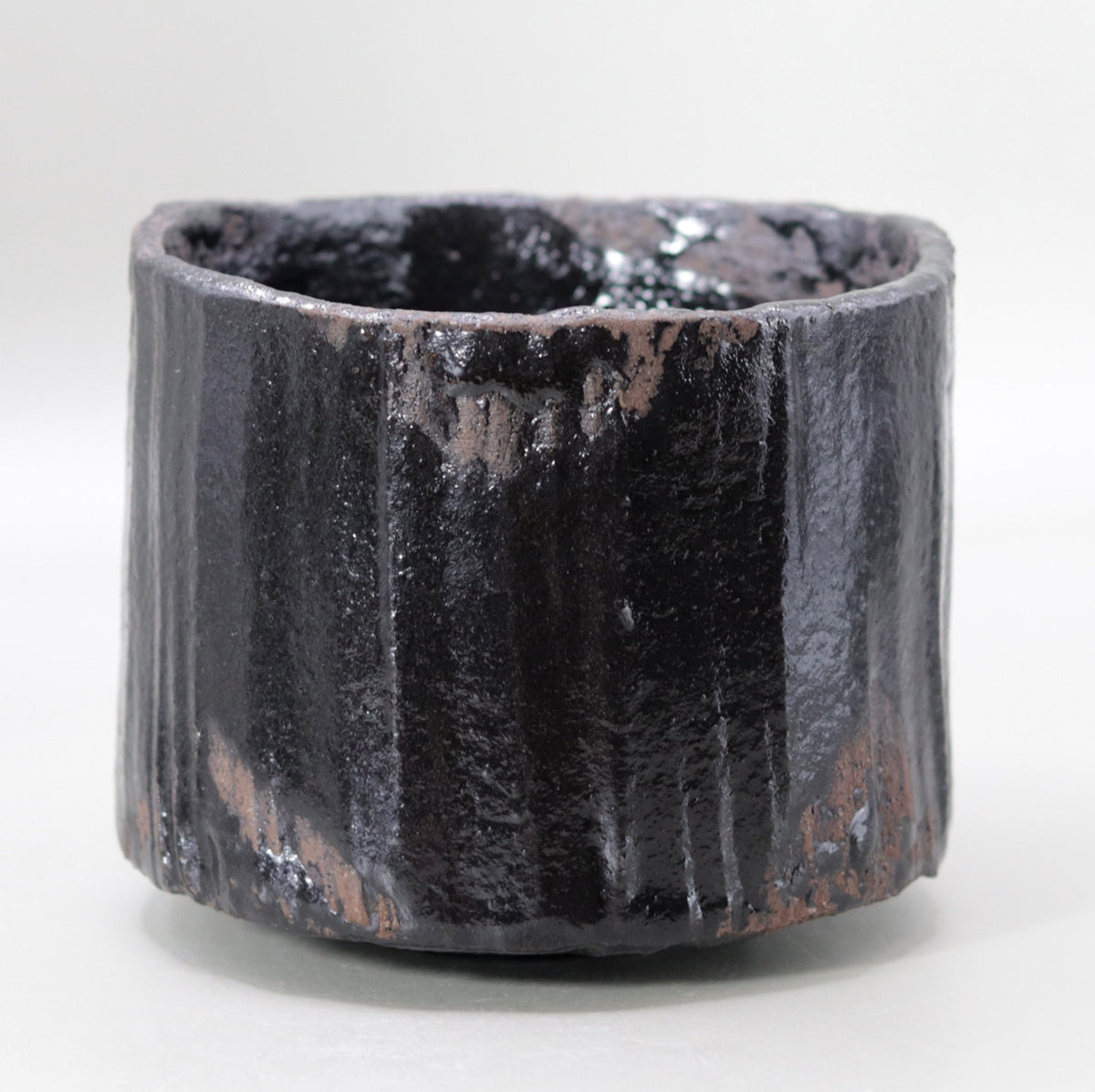 黒茶盌 柳下季器