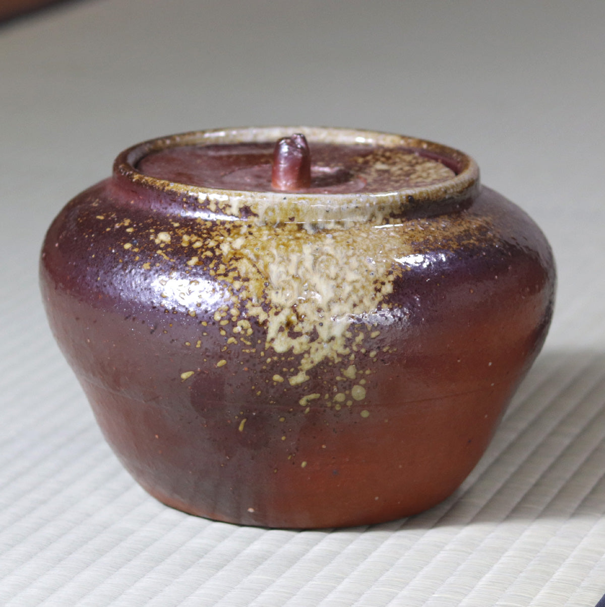 Tanba Red Earth Water Jar Nishihata Masashi