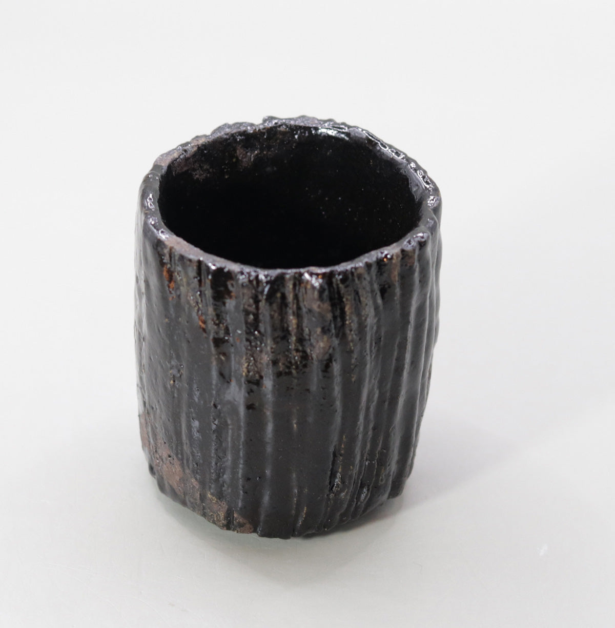 黒ぐい呑 柳下季器