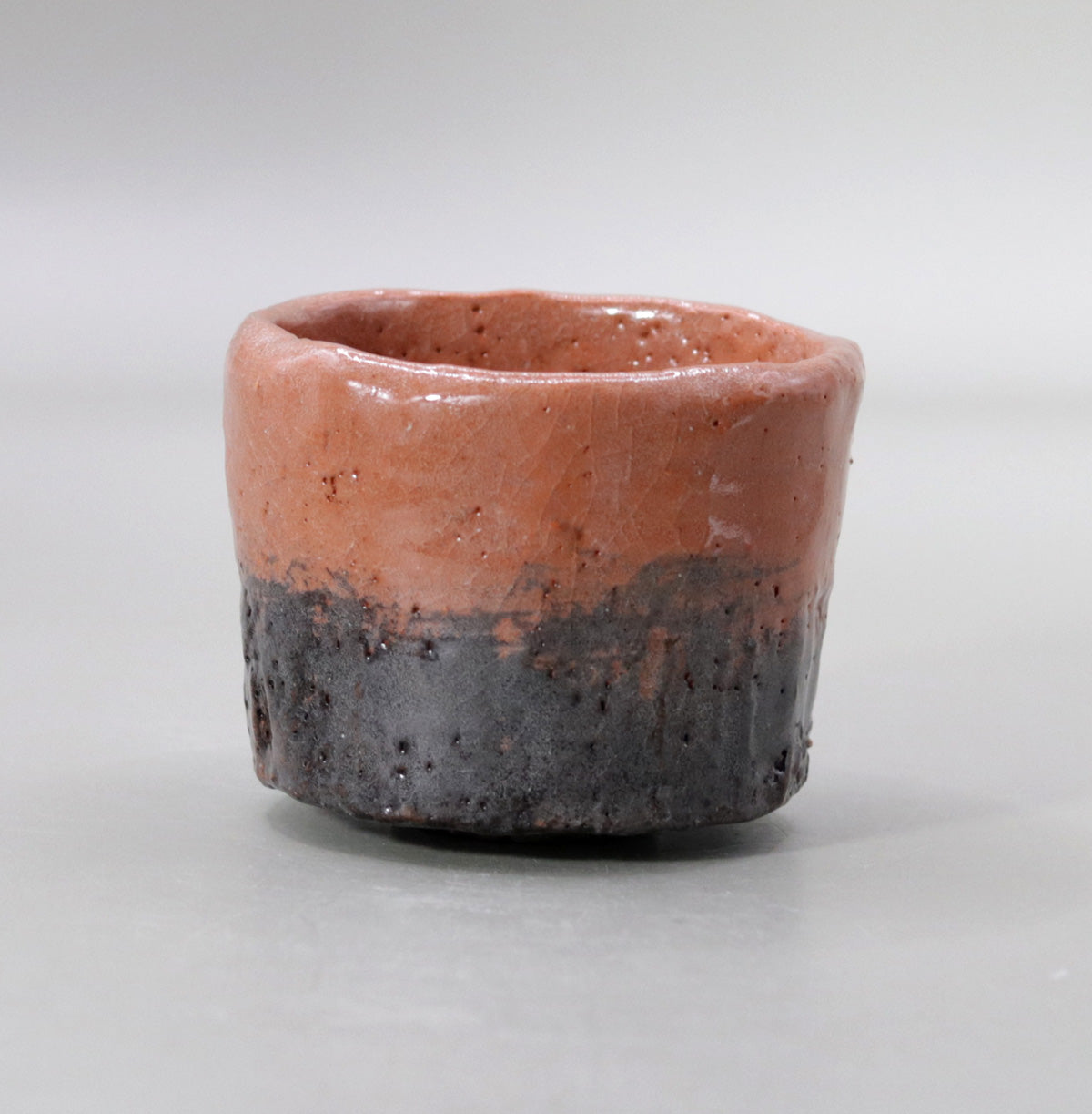 Red Fujiyama sake cup by Yanashita Hideki