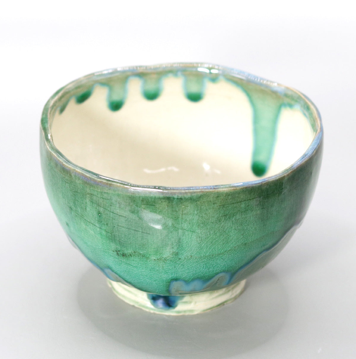 翠緑茶盌 小川文齋