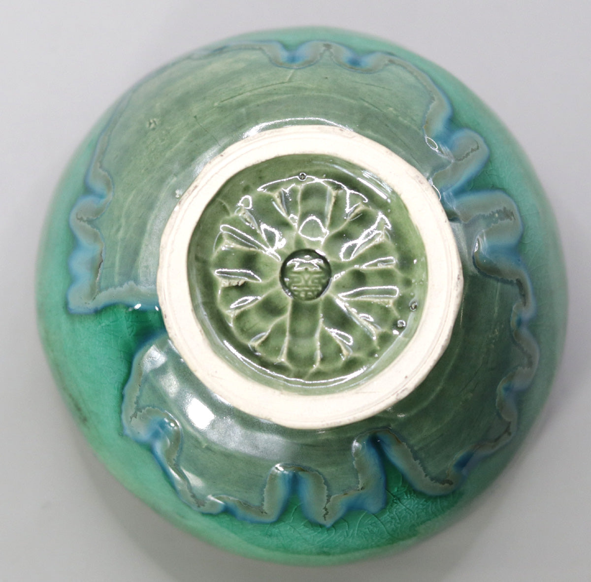 翠緑茶盌 小川文齋
