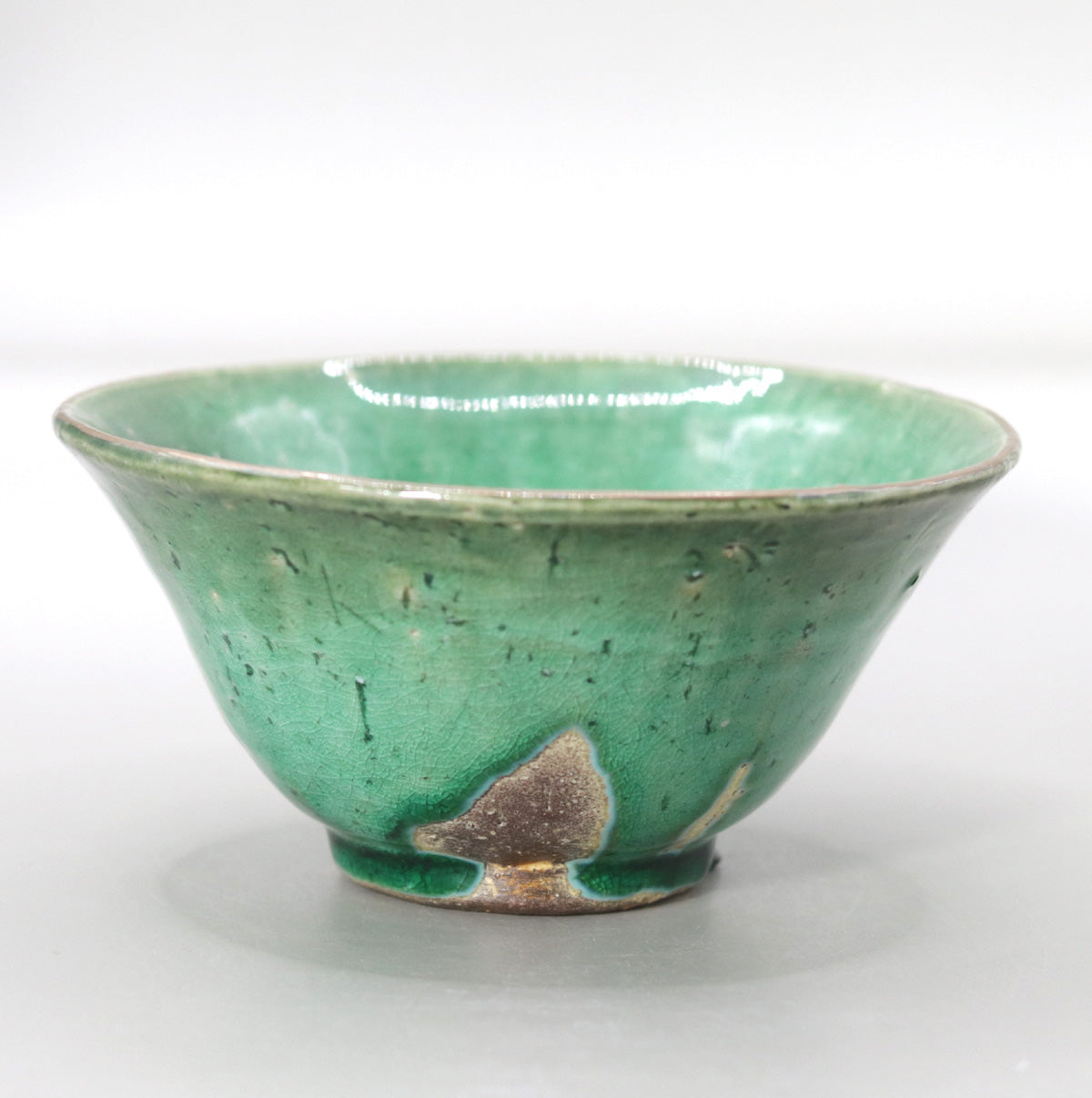 翠緑茶盌 小川文齋