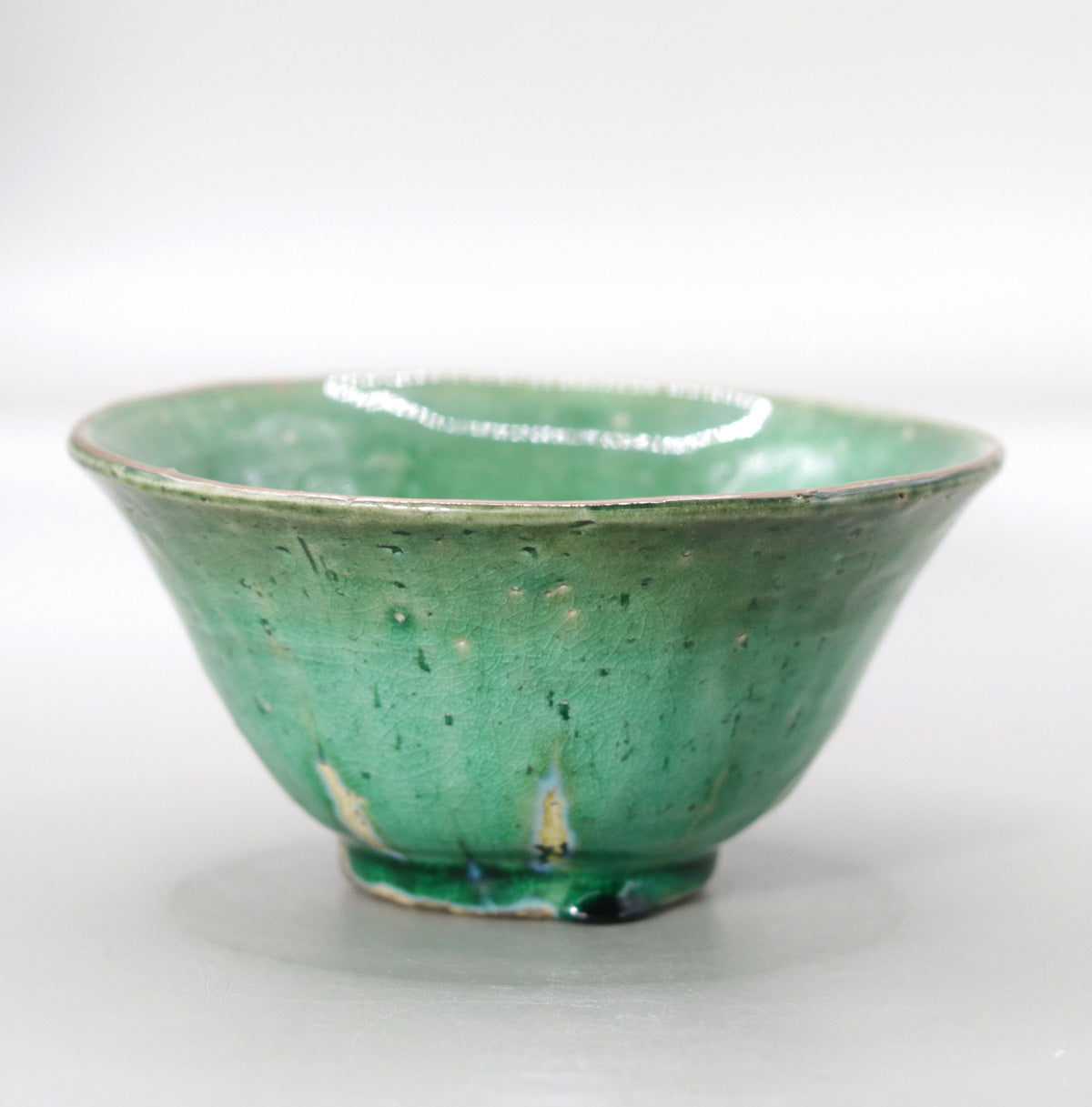 翠緑茶盌 小川文齋