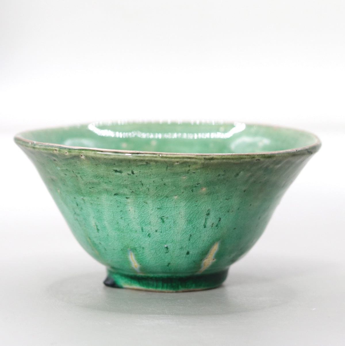 翠緑茶盌 小川文齋