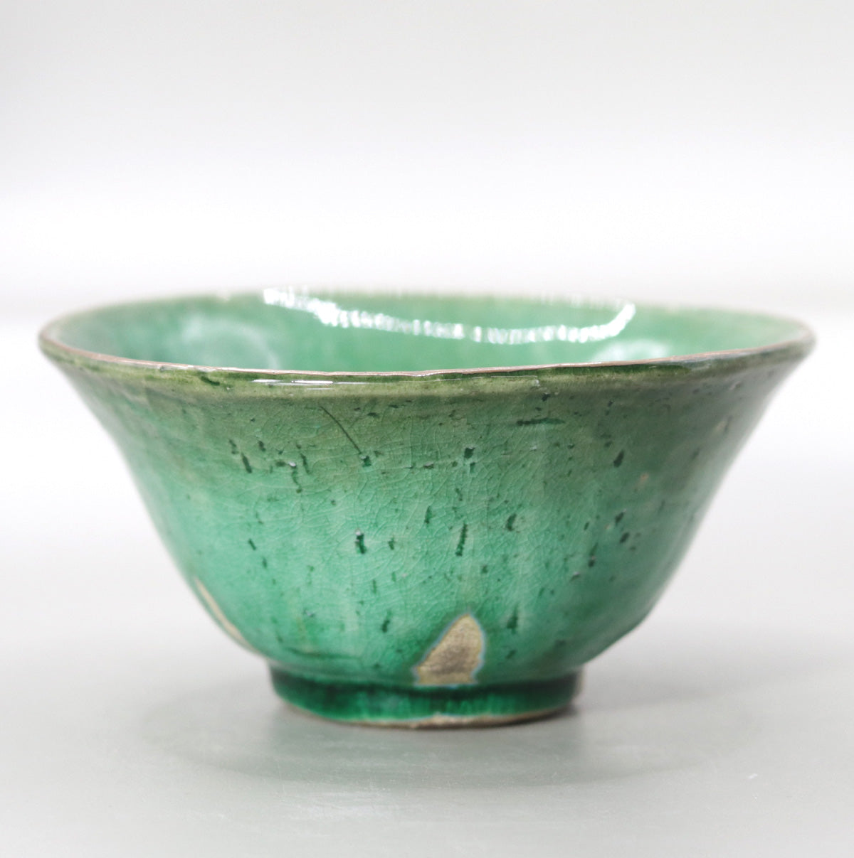 翠緑茶盌 小川文齋