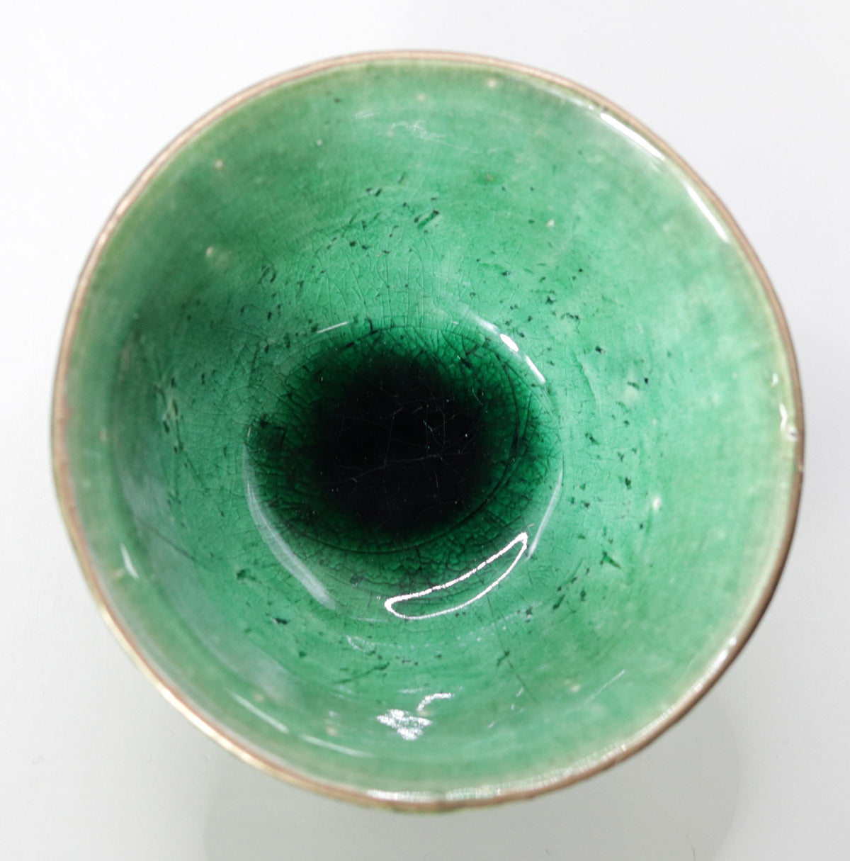 翠緑茶盌 小川文齋