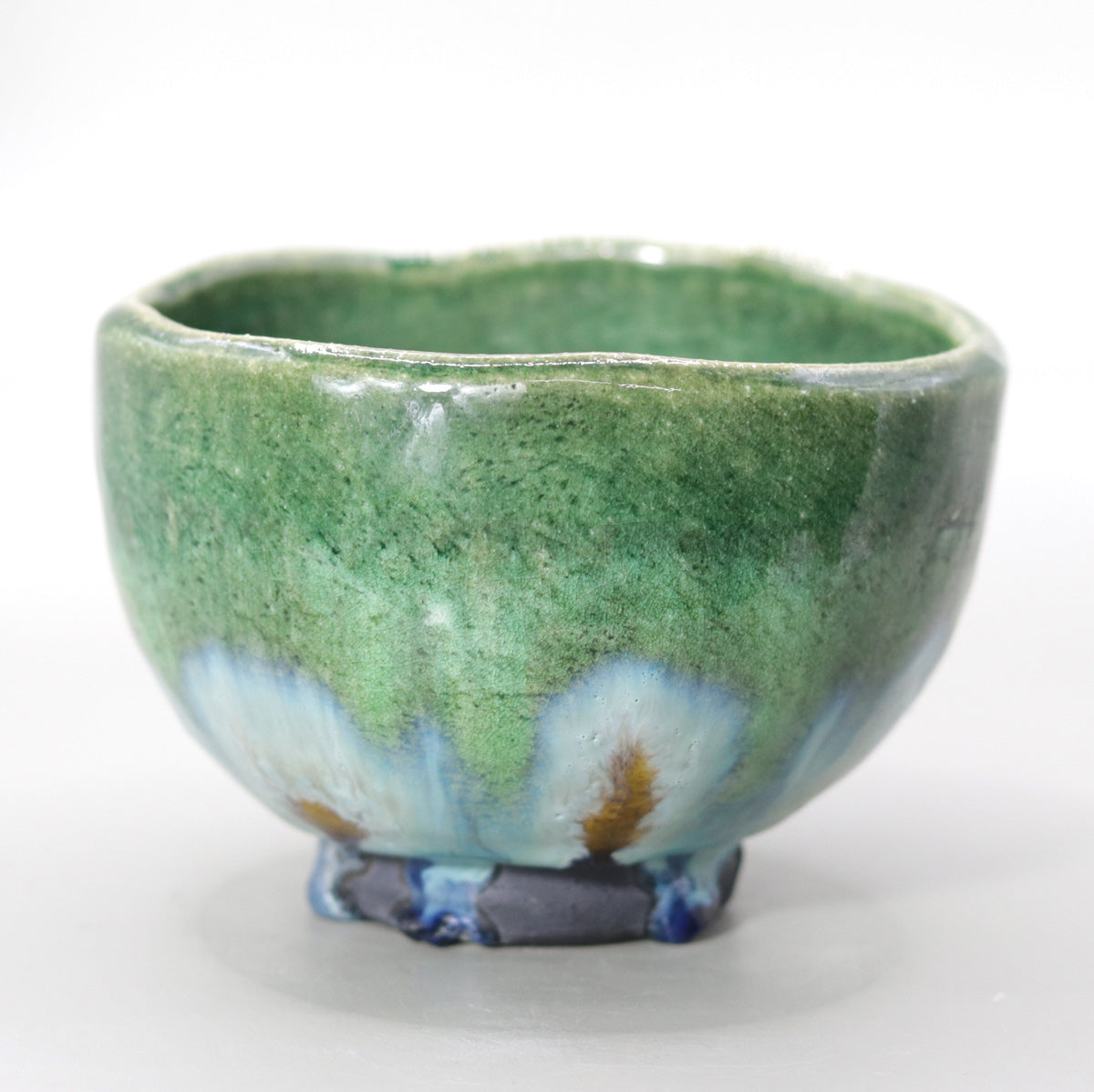 翠緑茶盌 小川文齋