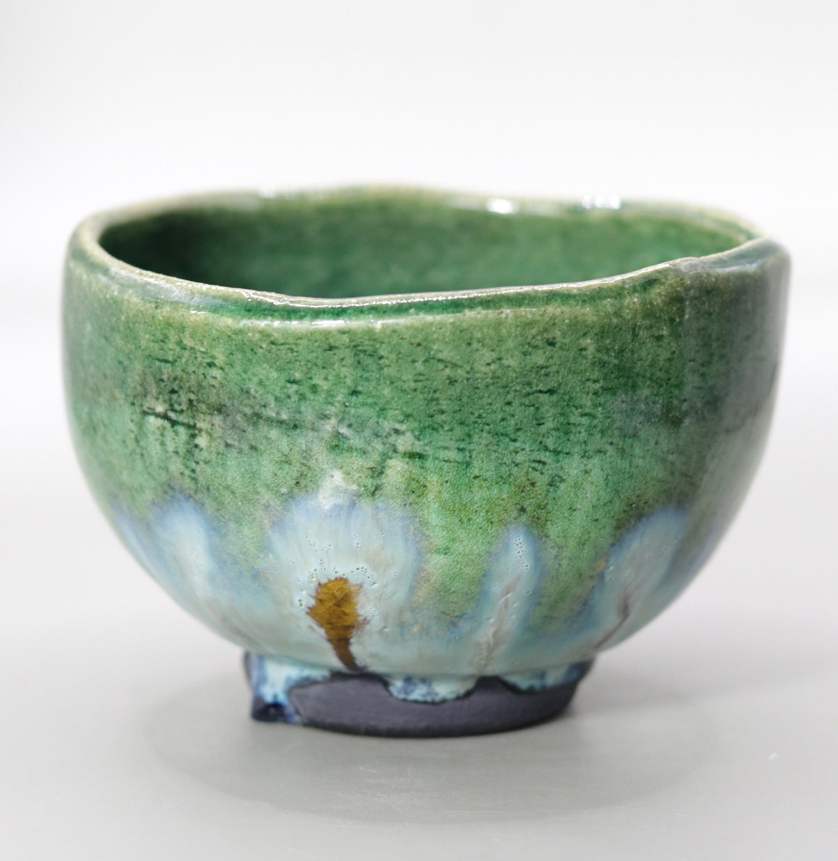 翠緑茶盌 小川文齋