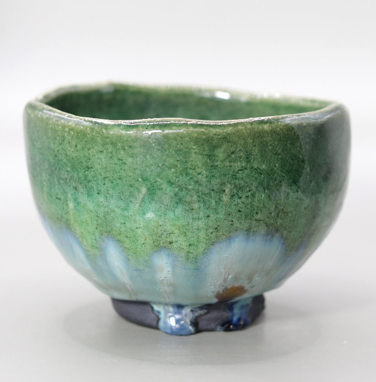 翠緑茶盌 小川文齋