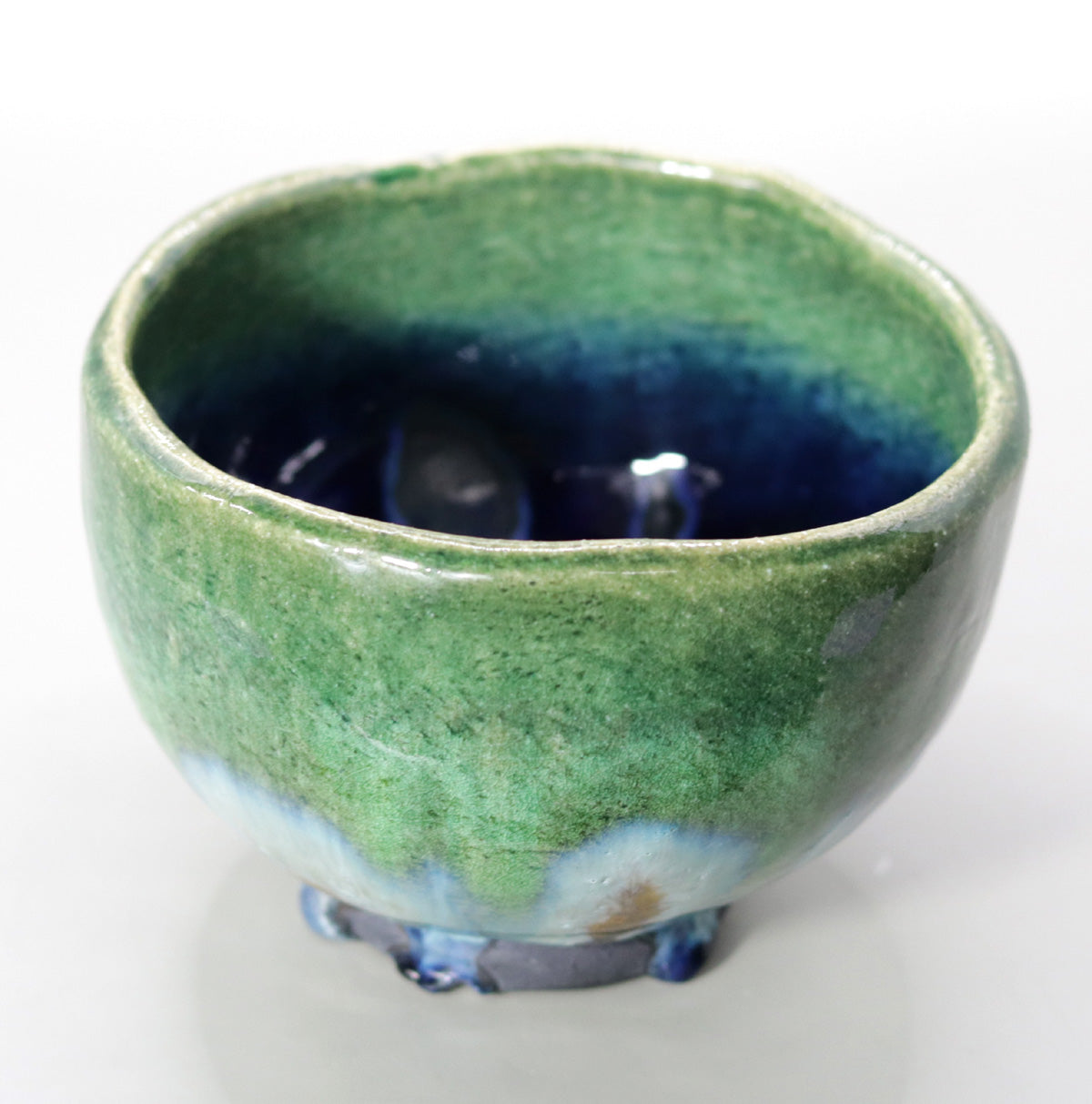翠緑茶盌 小川文齋