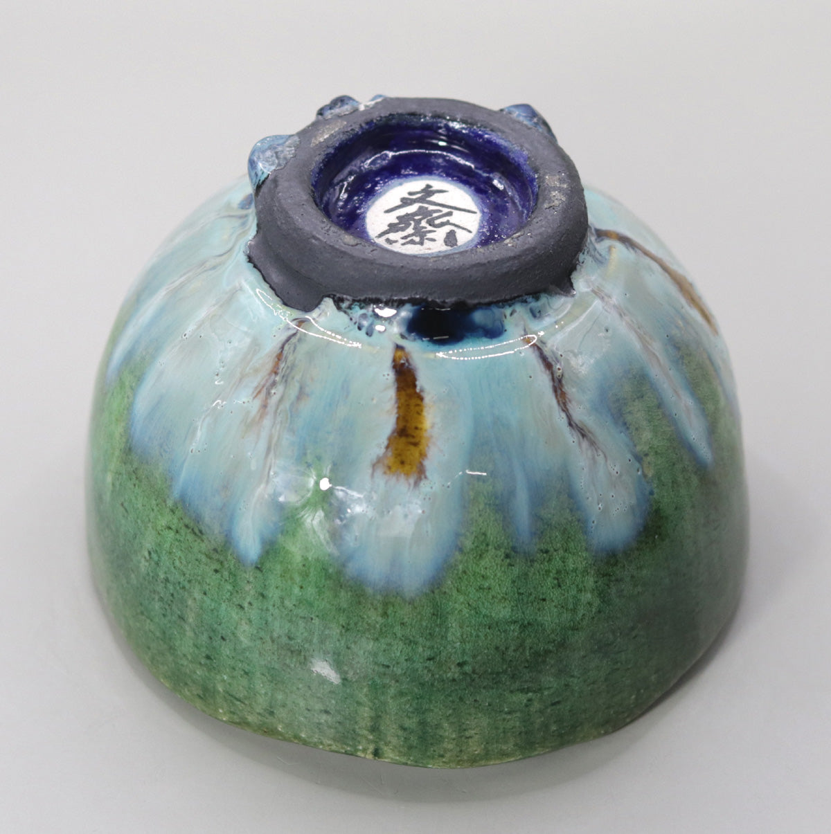 翠緑茶盌 小川文齋