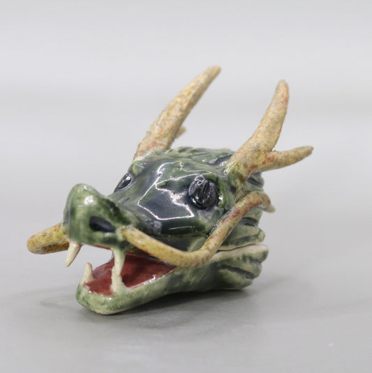 Dragon head incense holder by Ogawa Bunsai