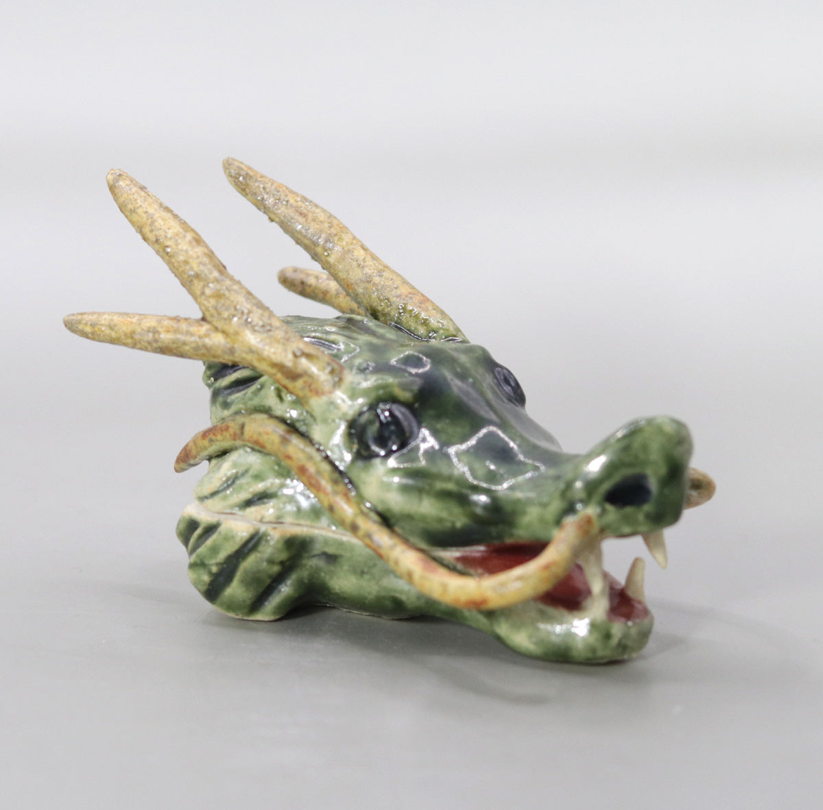 龍頭香合 小川文齋