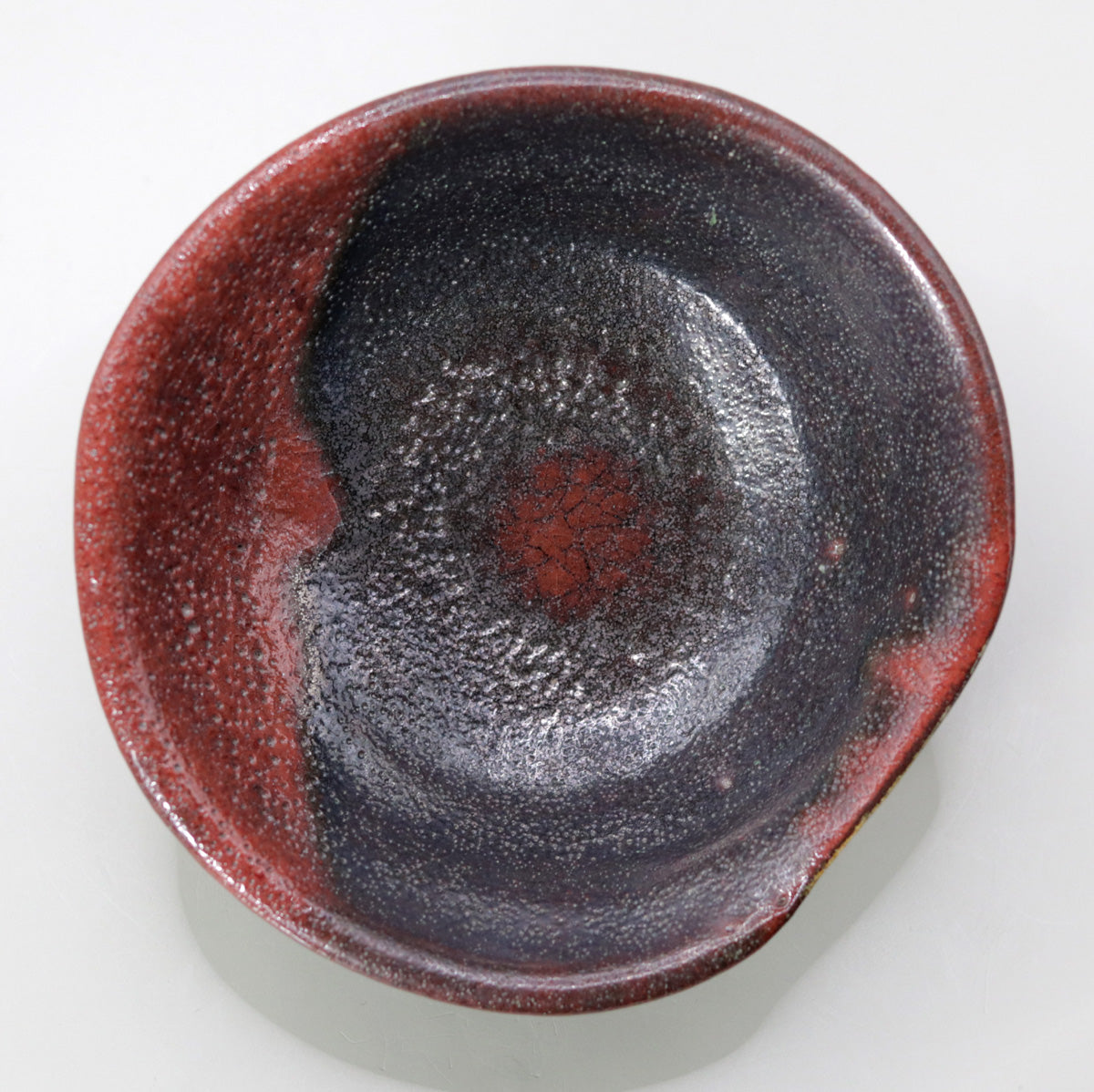 紅彩茶盌 小川文齋(五代)