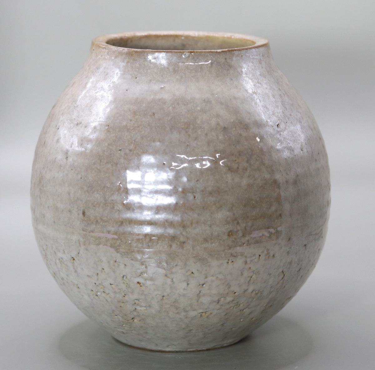白彩花壷 小川文齋(五代)