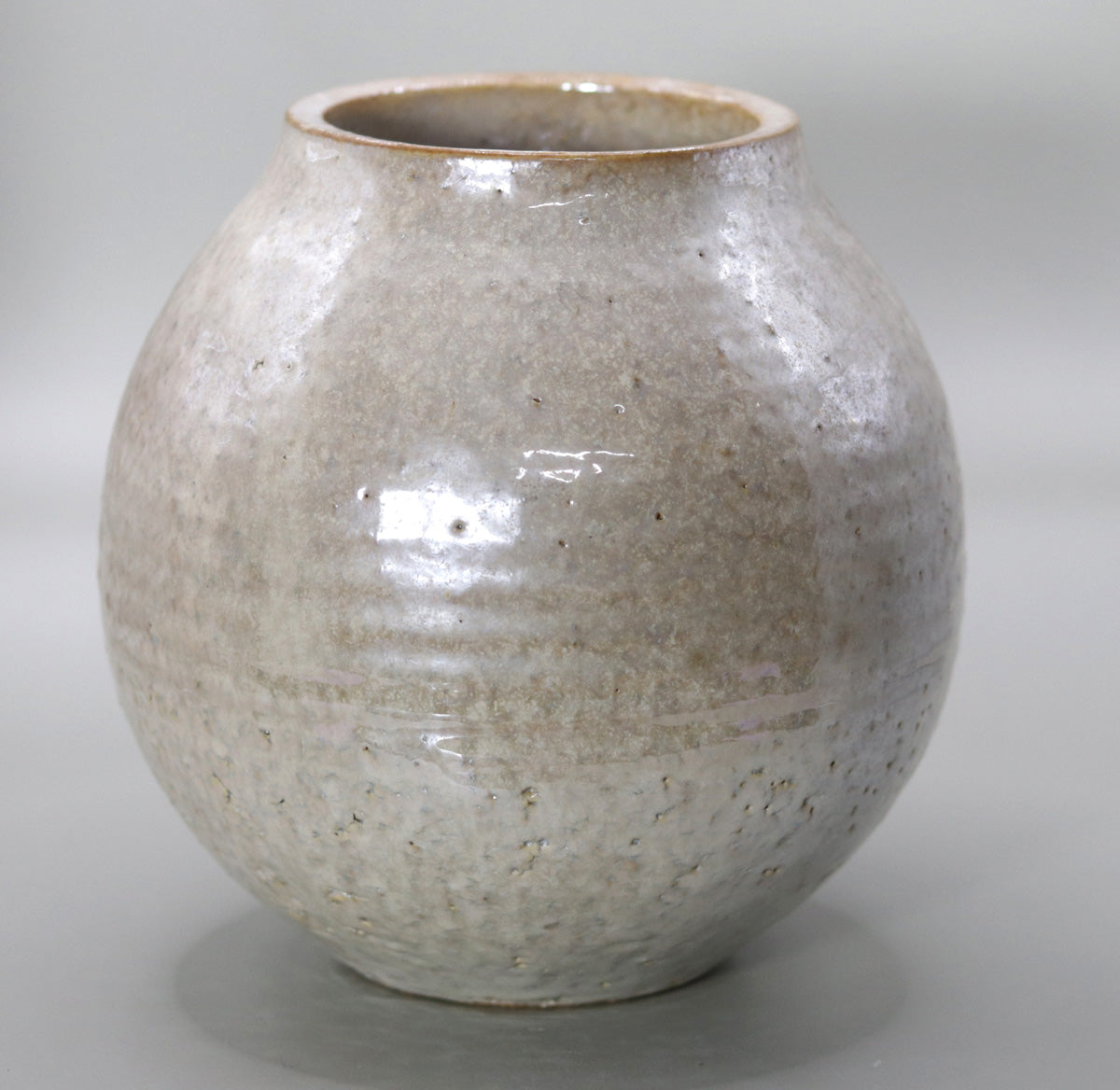 白彩花壷 小川文齋(五代)