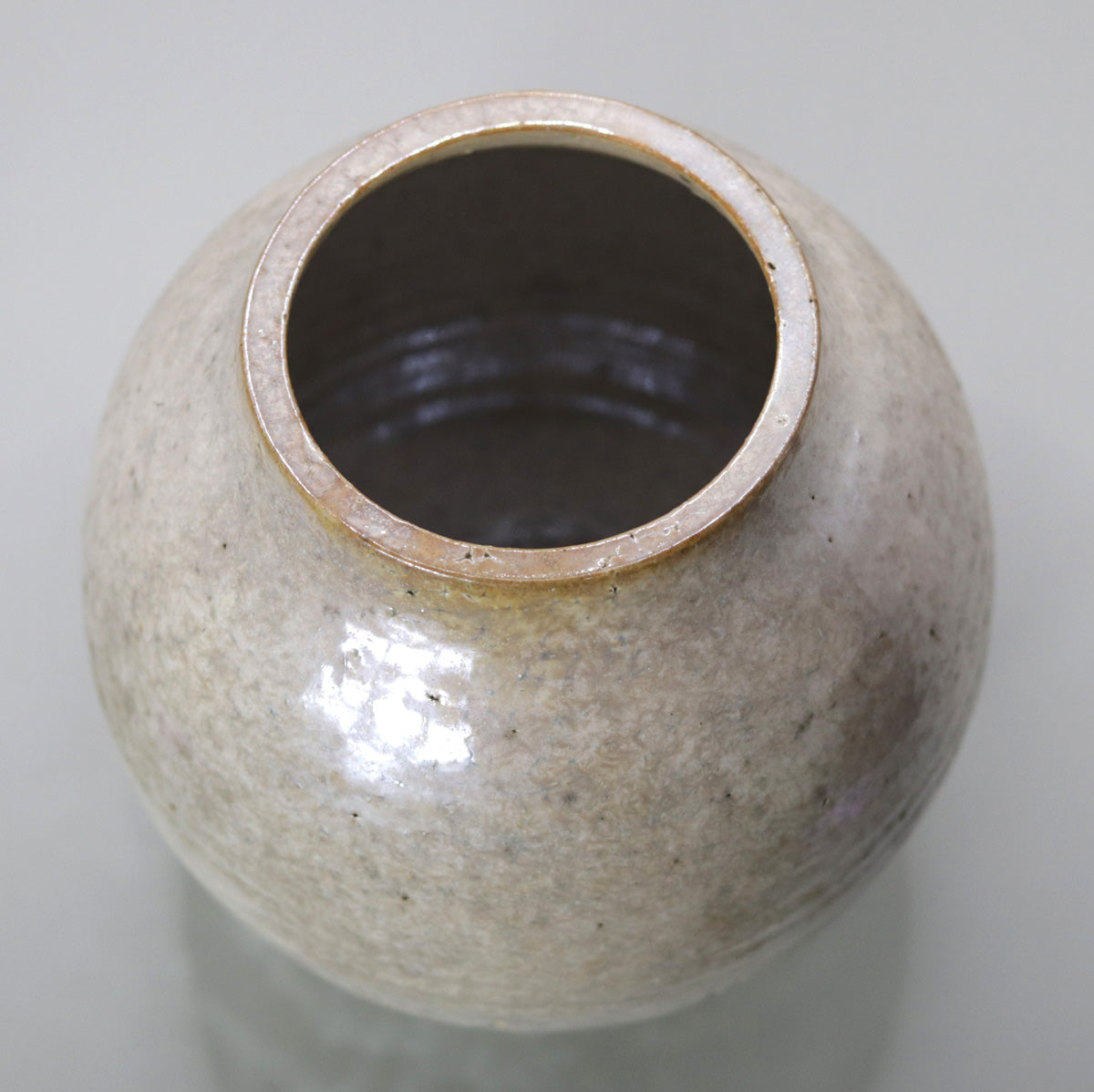 白彩花壷 小川文齋(五代)