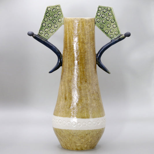 Double Dragon Vase by Ogawa Bunsai