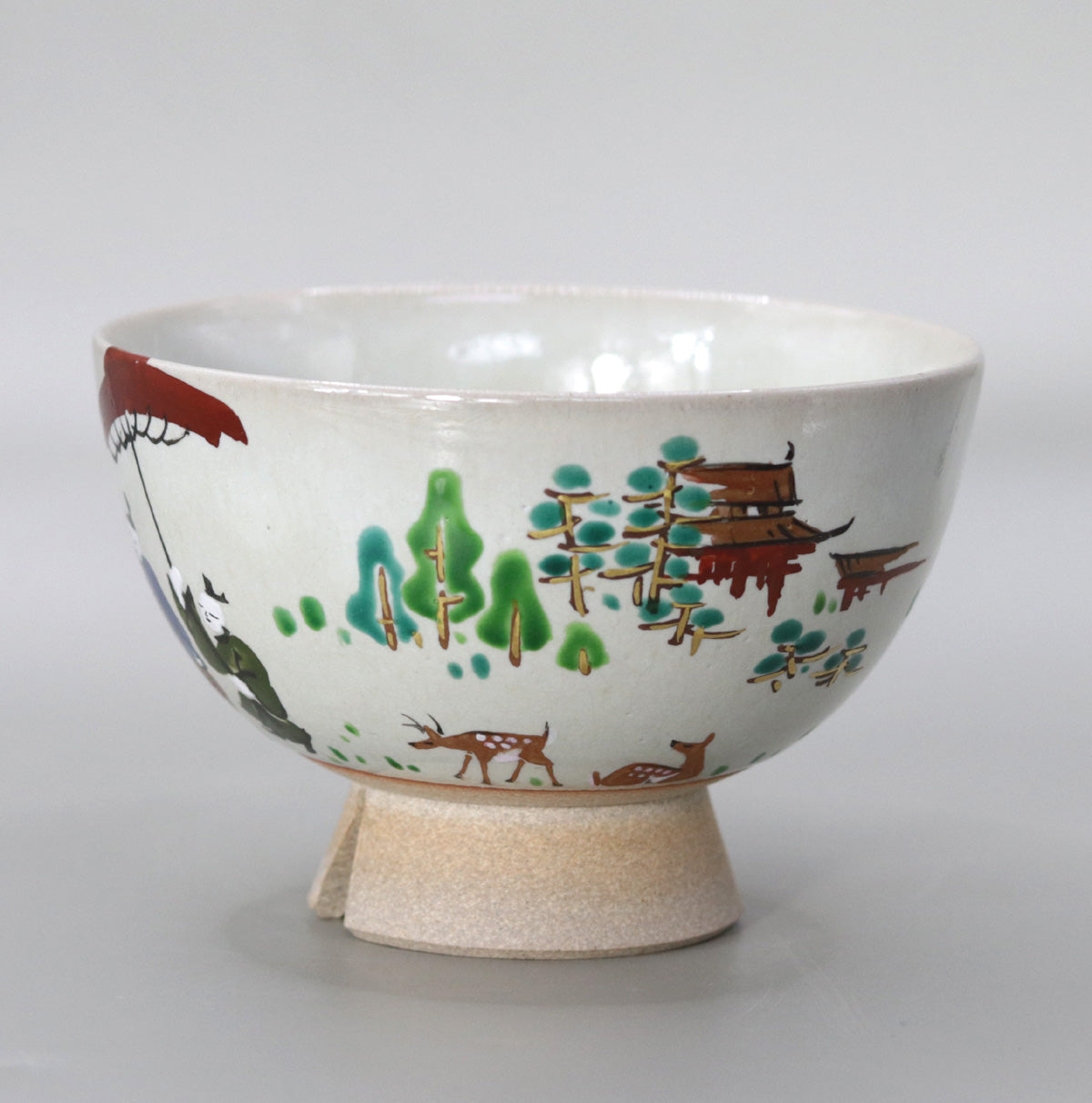 2呉器形春日絵茶碗 尾西楽斎