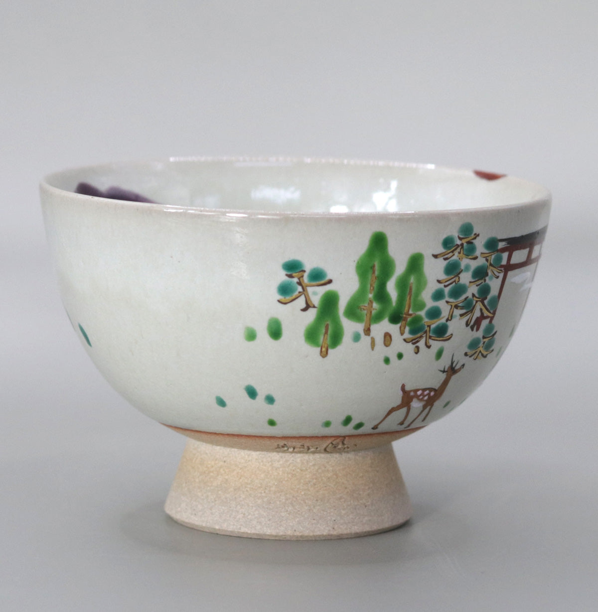 2呉器形春日絵茶碗 尾西楽斎