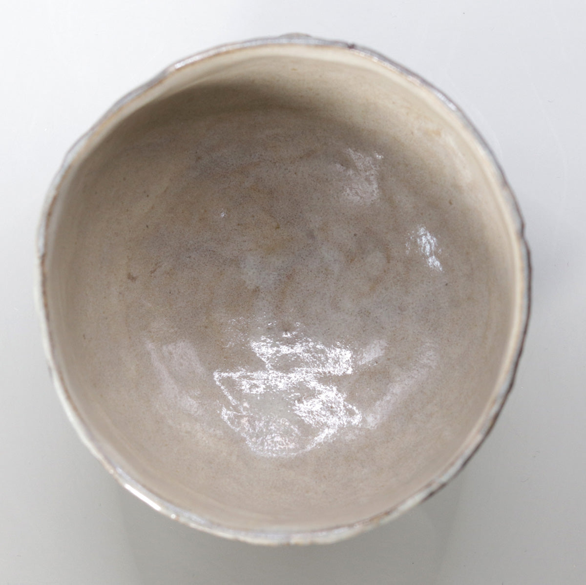 鉄釉木目茶碗 尾西楽斎