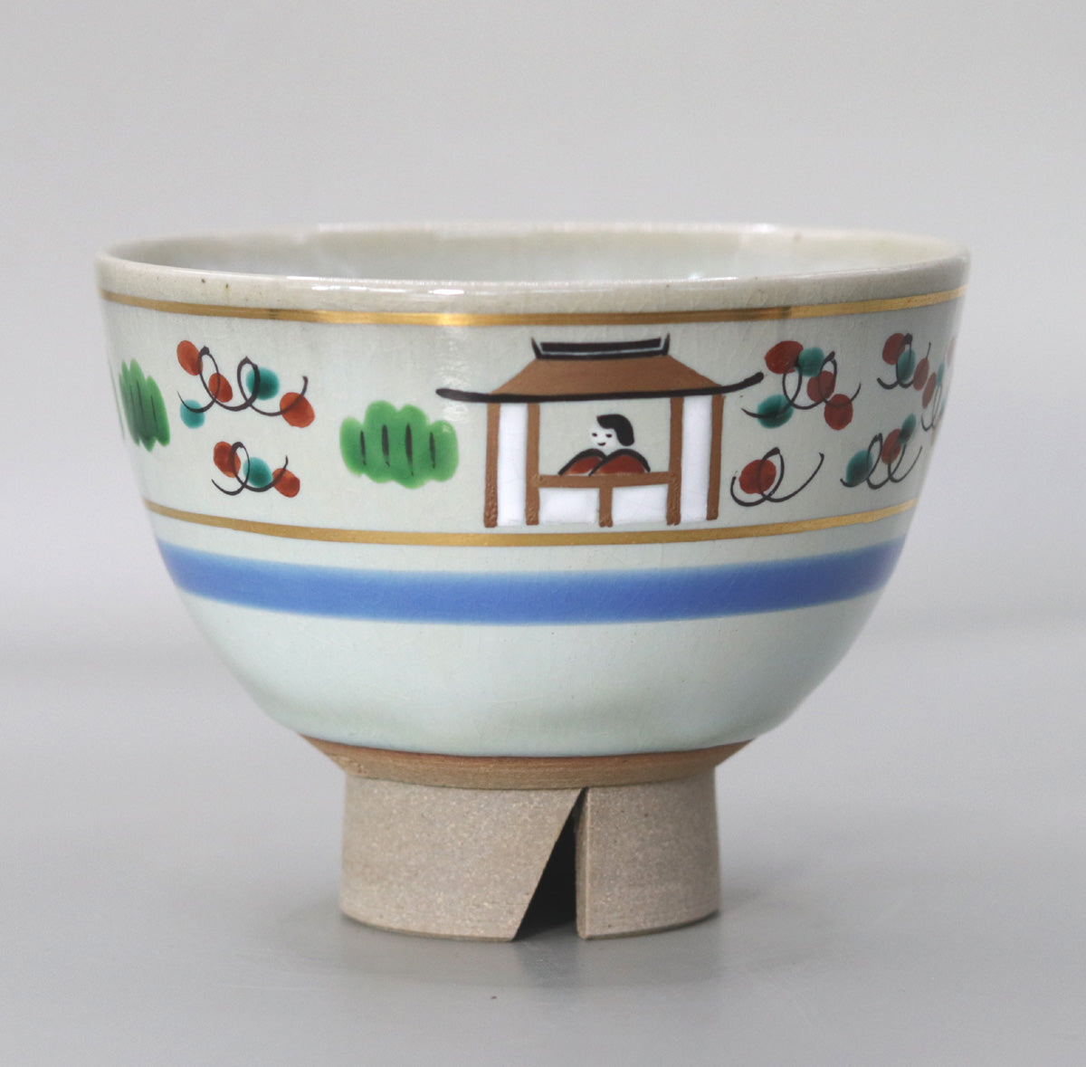 呉器形奈良絵茶碗 尾西楽斎