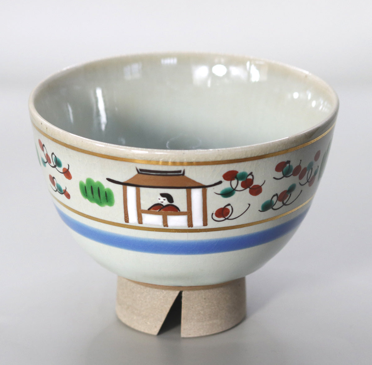呉器形奈良絵茶碗 尾西楽斎