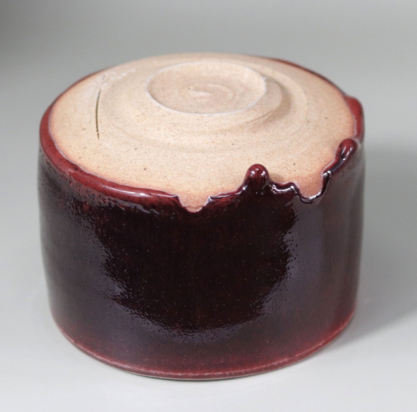 SAMURAI Ware Cinnabar Tea Bowl by Kotaro Ikura