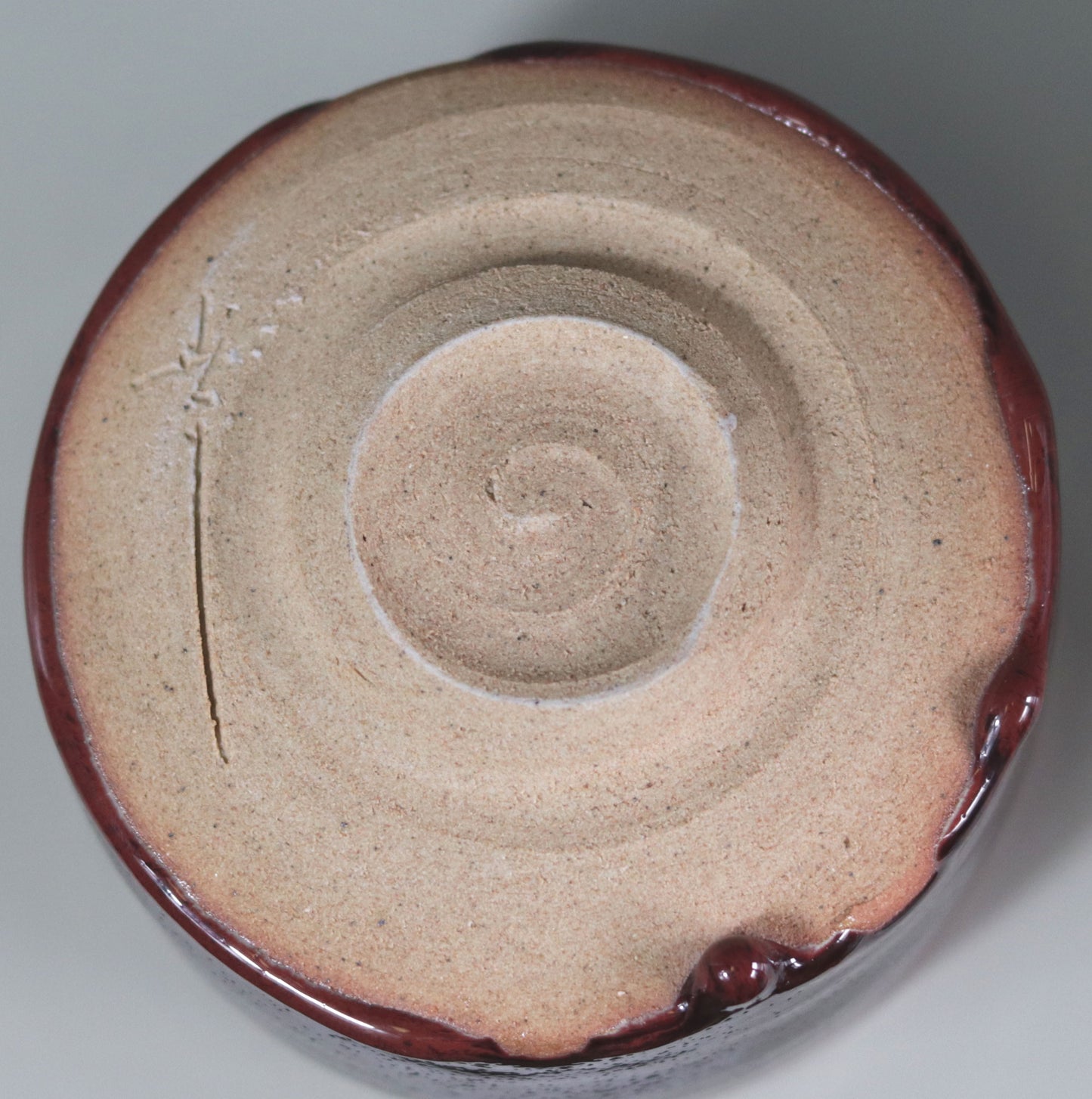 SAMURAI Ware Cinnabar Tea Bowl by Kotaro Ikura