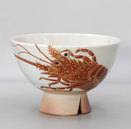 Shrimp bowl by Rakusai Onishi