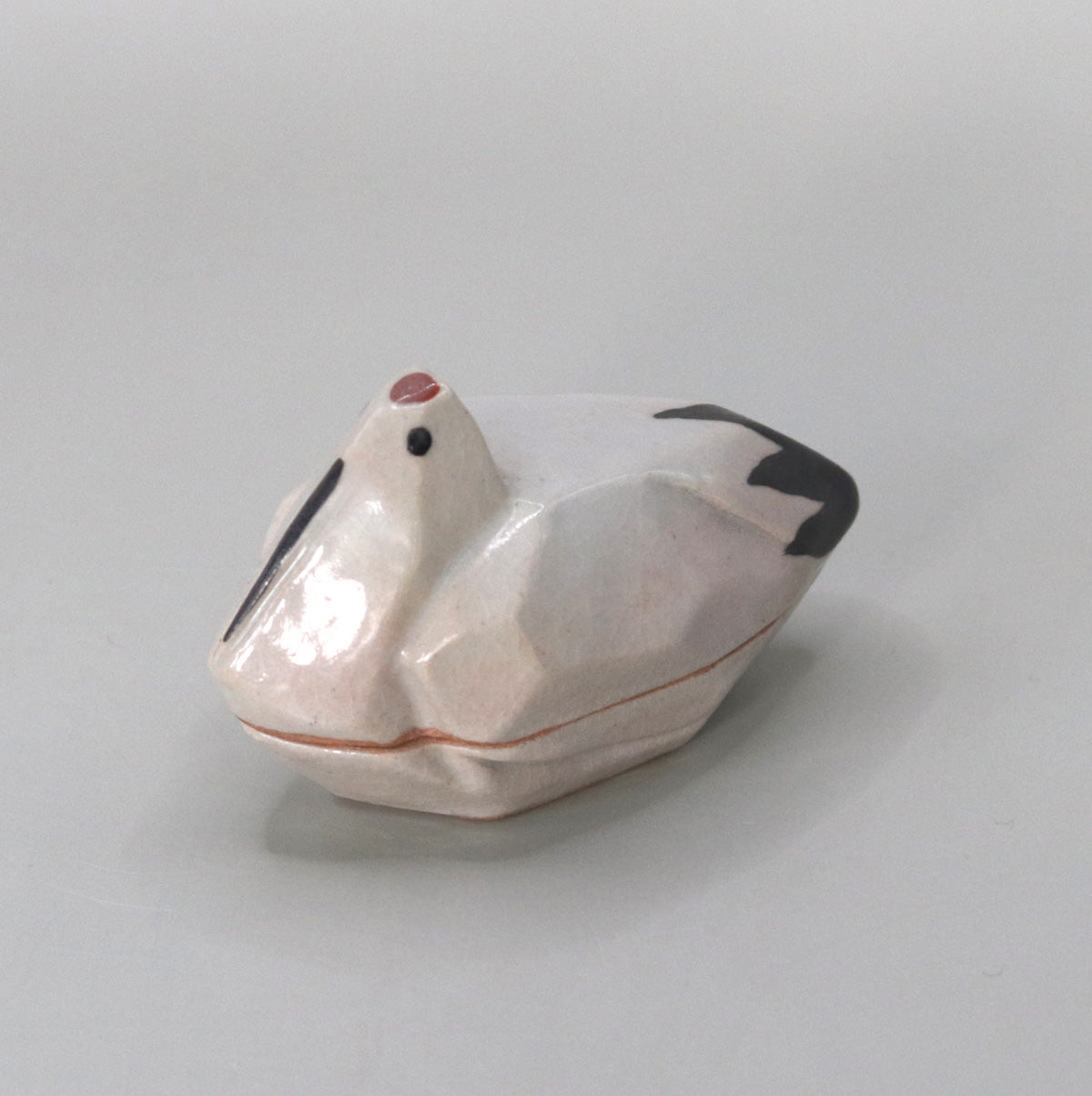 鶴香合 尾西楽斎