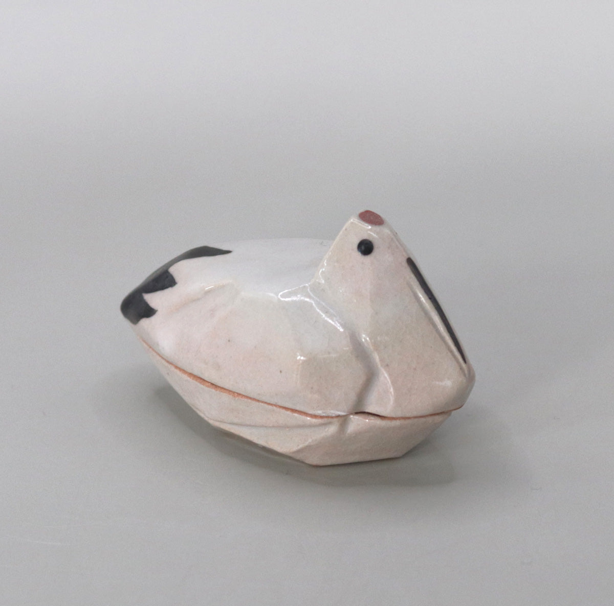 鶴香合 尾西楽斎