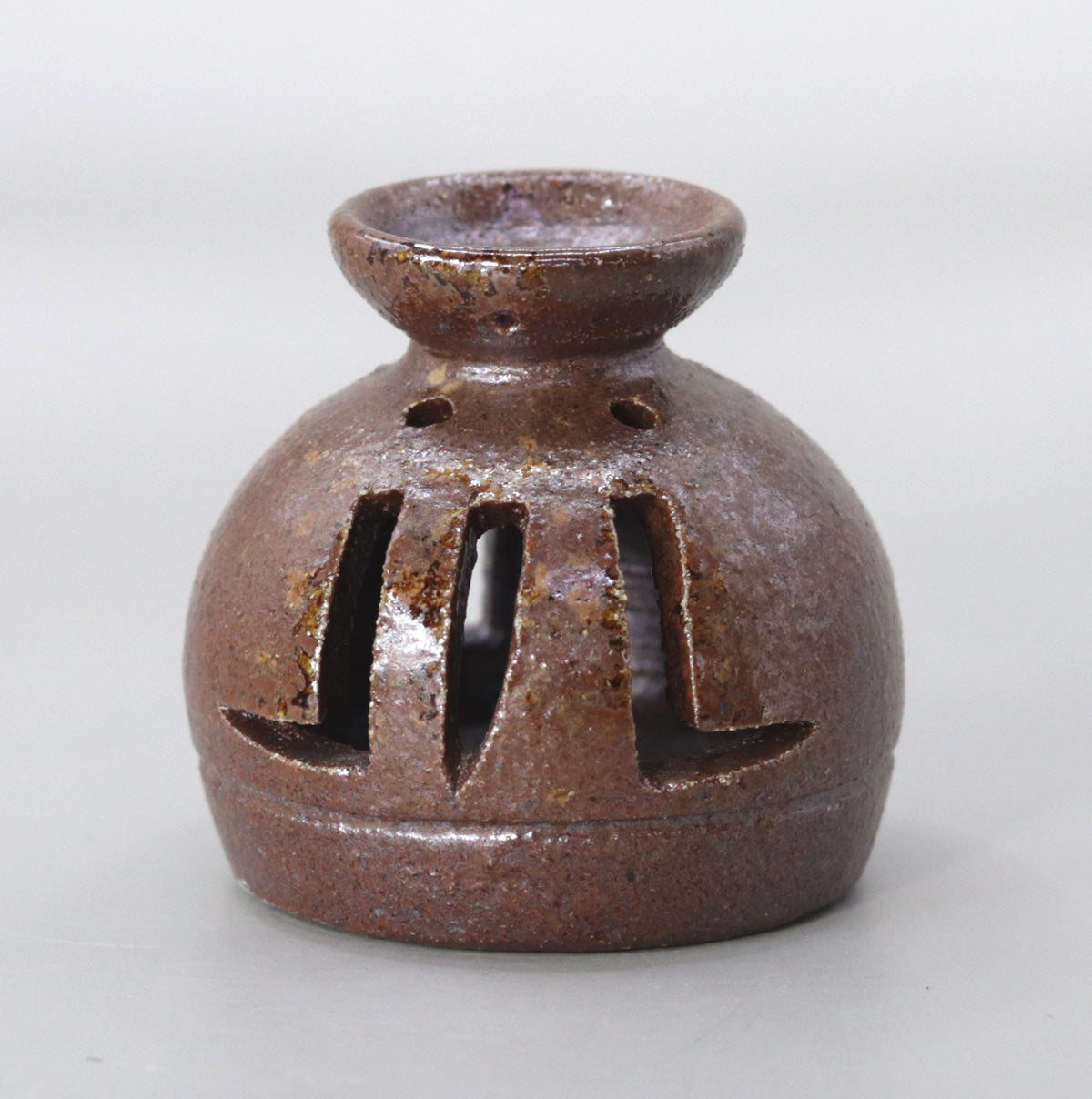 薬師寺東塔基壇土 瓦灯蓋置 尾西楽斎