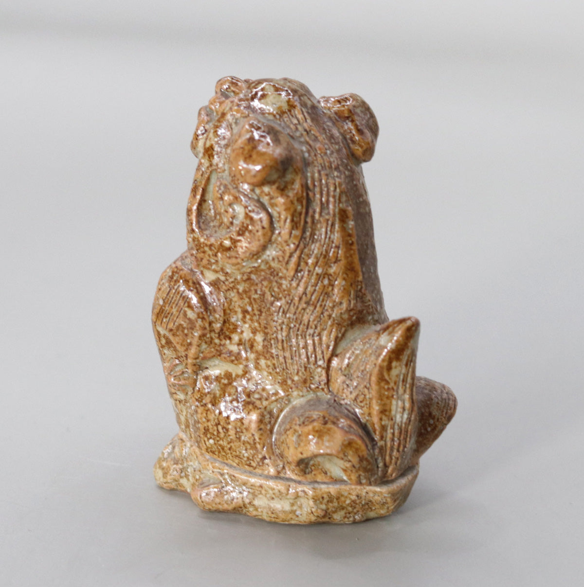 獅子香合 尾西楽斎