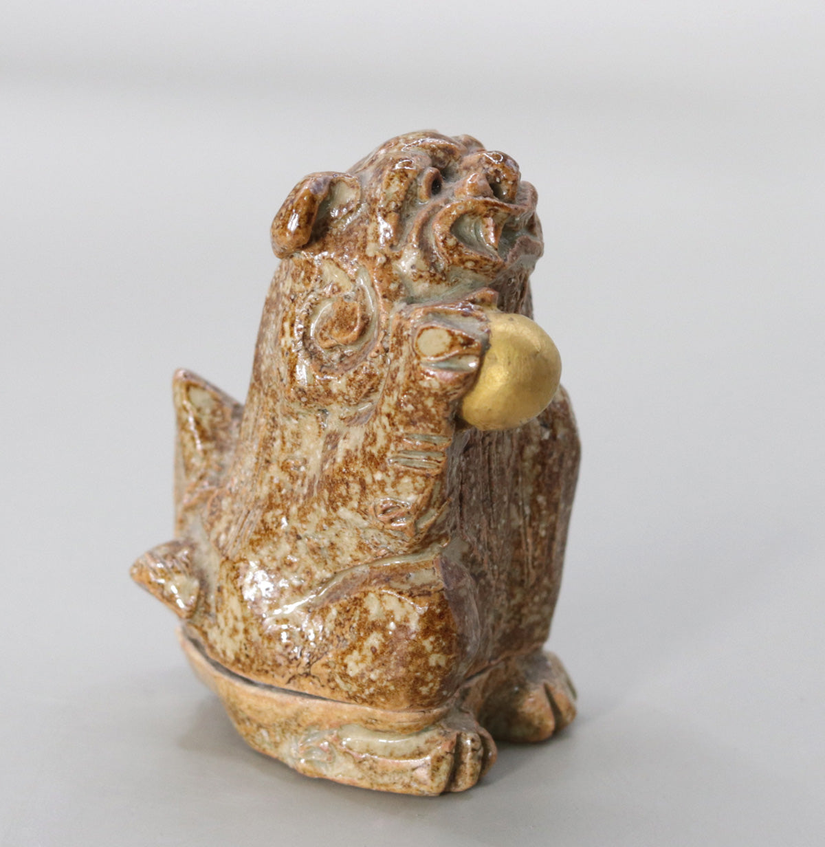 獅子香合 尾西楽斎