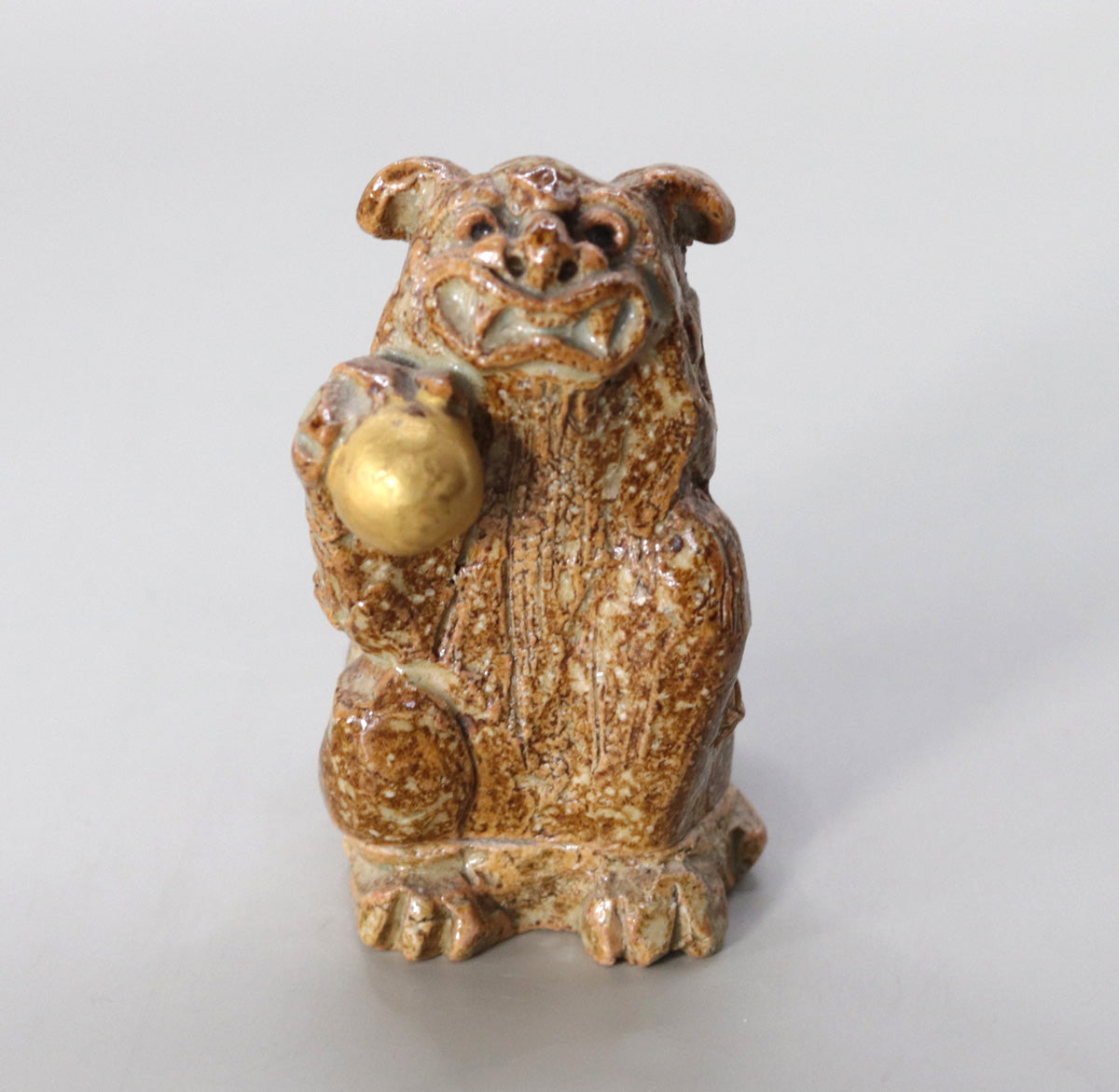 獅子香合 尾西楽斎