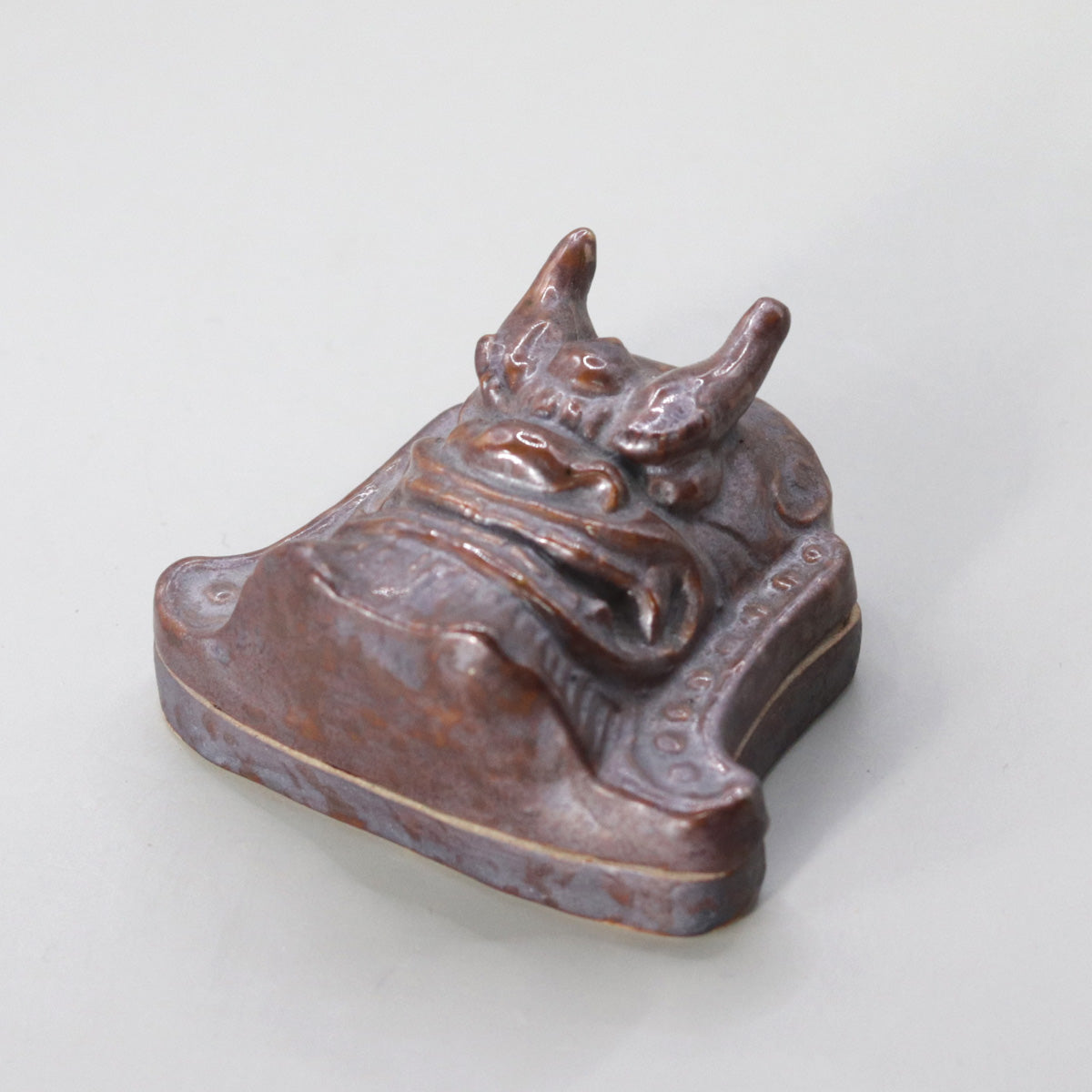 鬼瓦香合 尾西楽斎