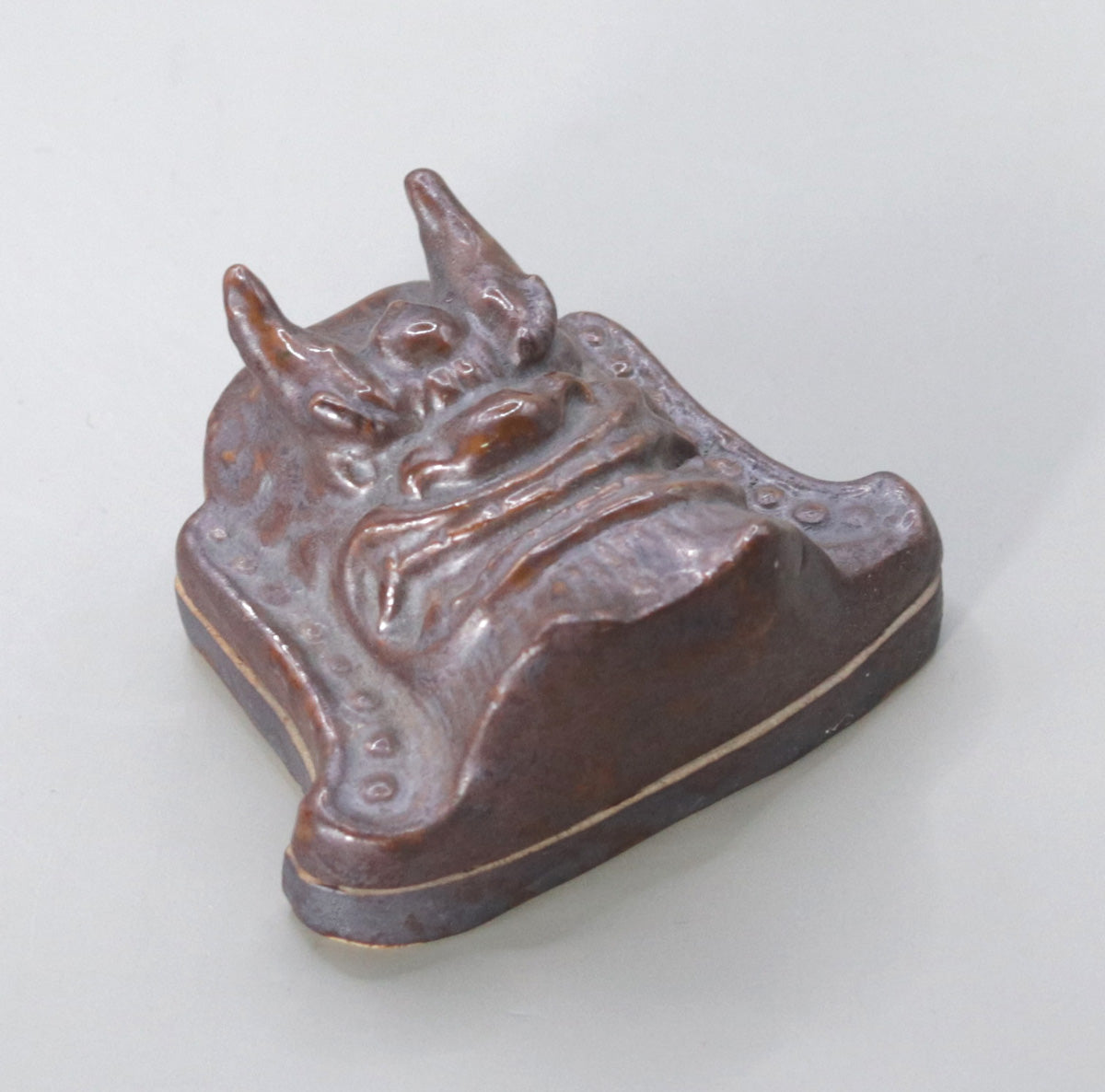 鬼瓦香合 尾西楽斎
