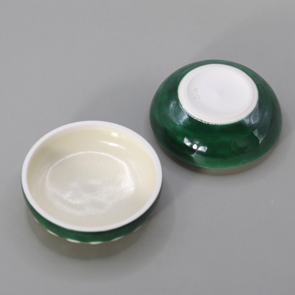 香合 色絵菊 高橋道八