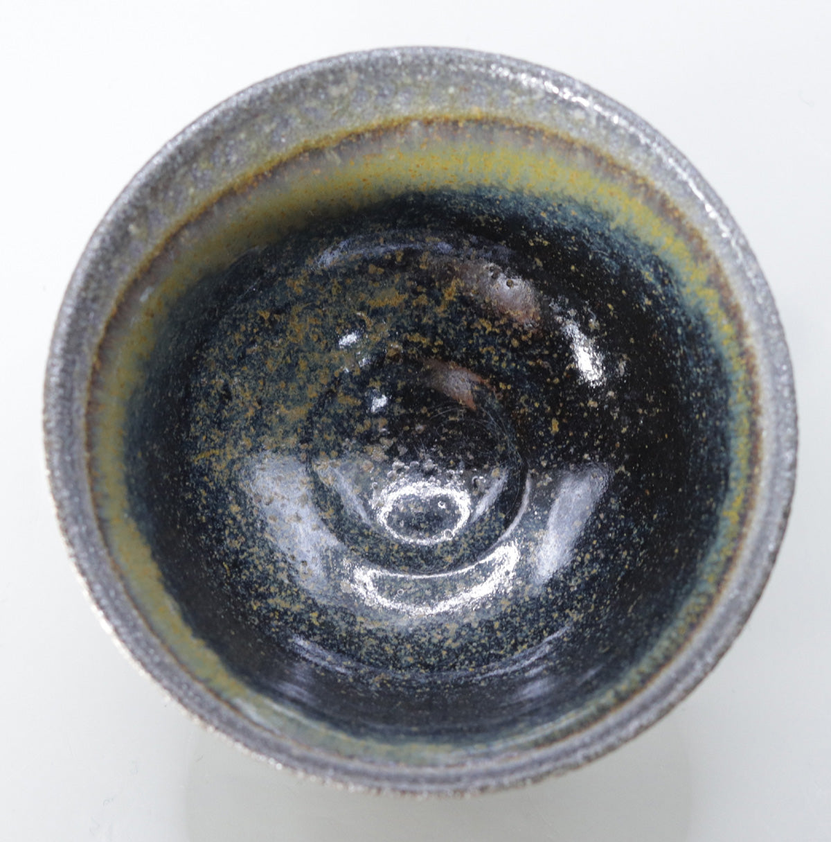 薬師寺東塔基壇土 鉄釉窯変茶碗 尾西楽斎